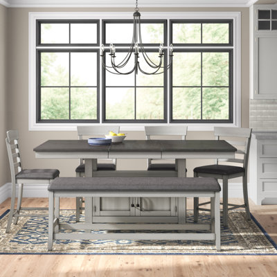 Knauss 6 - Piece Counter Height Extendable Dining Set