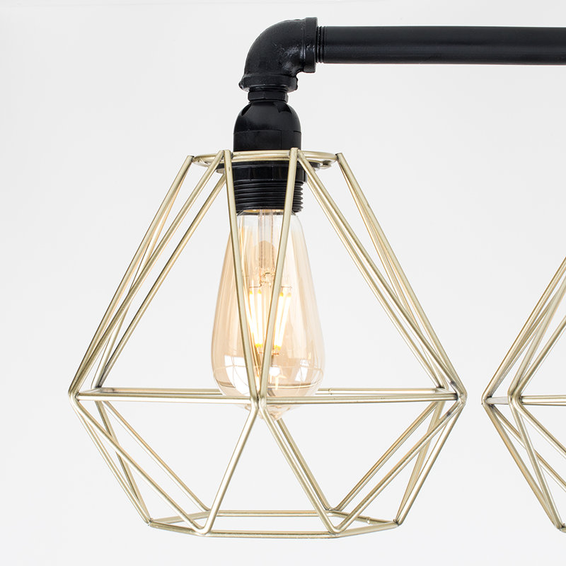 Hanley Flush Mount, Gold, Yes