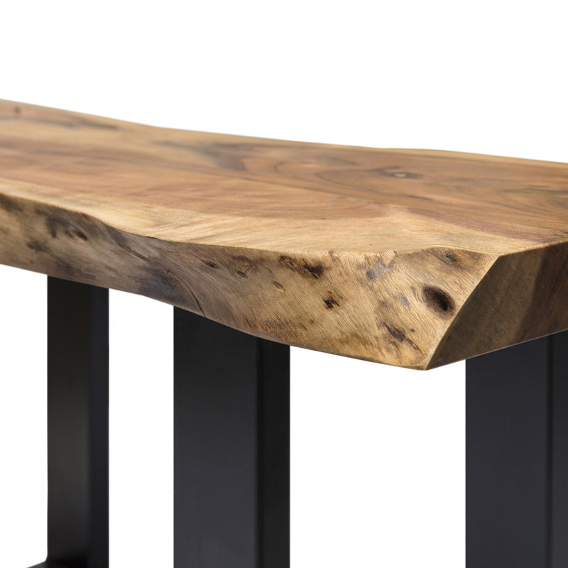 Hirohisa 48'' Solid Wood Top Console Table