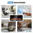 Decaro 50"W Electric Fireplace Recessed & Wall Mounted, Remote Control&Tempered Glass, Multi Color