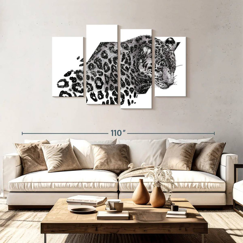 Brampt Cosmic Leopard, 48" H x 75" W