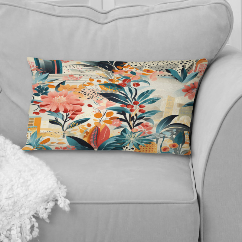  Housse de coussin rectangulaire en polyester