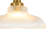 1-Light Fruit Bowl-shape Ribbed Glass Semi-flush Mount