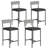 Bar Stools  With Footrest, Upholstered Bar Chairs With Back, Counter Height Barstools, Set Of 4-105504449