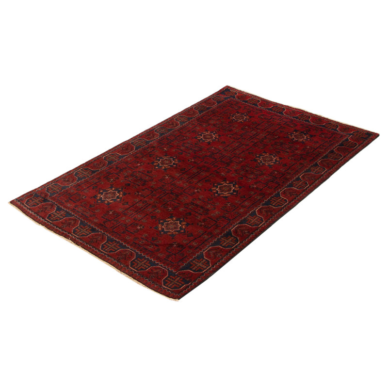 Tapis unique en laine noué à la main 6 pi 8 po x 9 pi 3 po nouvel âge Amariyanna