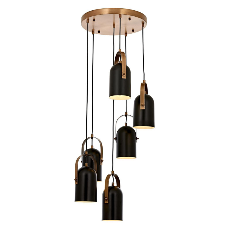Demps 6 - Light Shaded LED Chandelier
