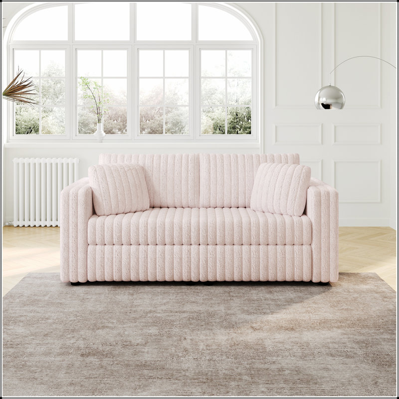 Canapé modulaire pour 2 personnes avec design unique et rangement pratique pour une assise confortable dans les chambres