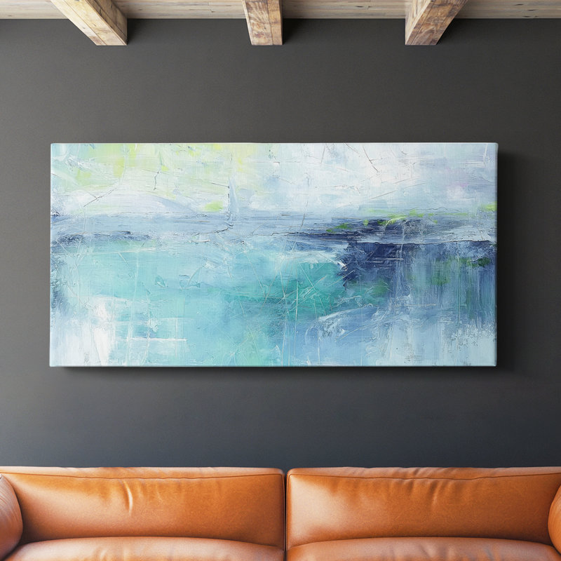 Toile tendue abstraite Seris 6 # XXV-Gallery, H 20 po x l 40 po