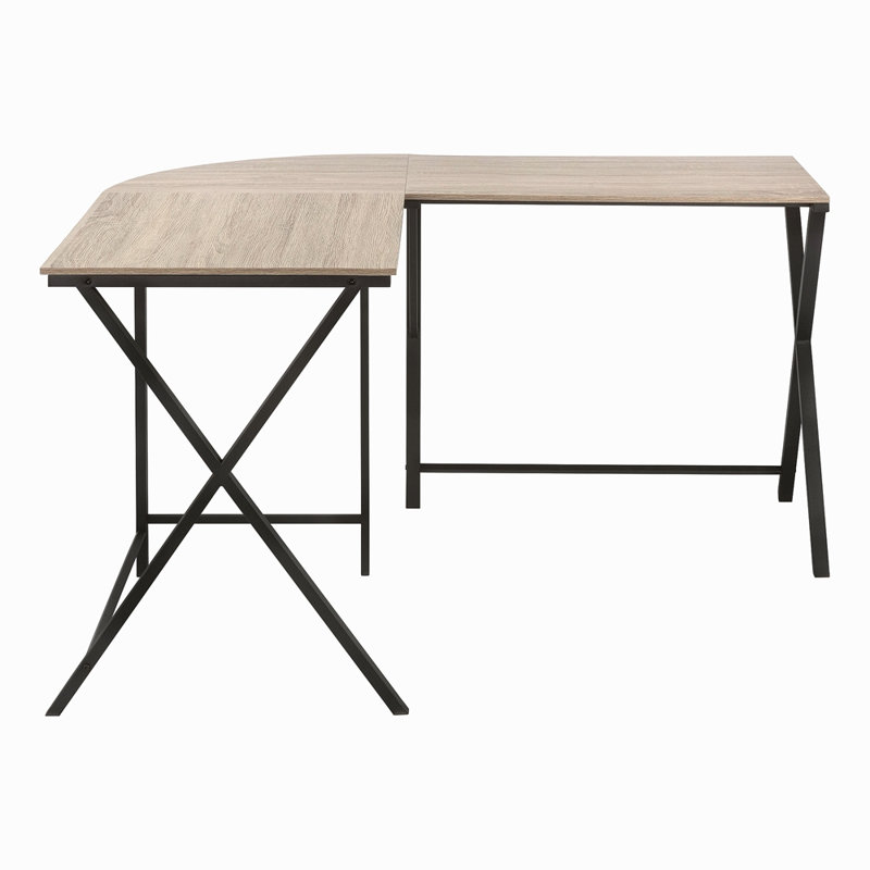 Computer Desk, Home Office, Corner, 55"L, L Shape, Work, Laptop, Contemporary, Modern, Taupe