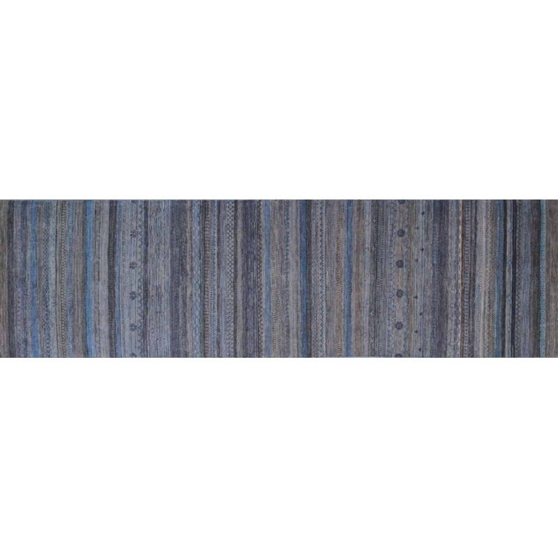 Traditional, Transitional One-of-a-Kind Runner 2'9" X 9'7" Hand Knotted Area Rug
