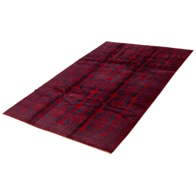 Tapis rouge Teimani 6 pi 6 po x 9 pi 6 po