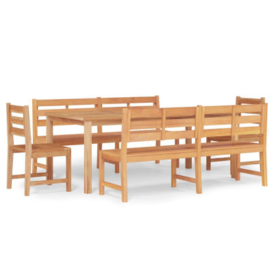 Ensemble repas d'extérieur en teck 78,7 po L Gotland
