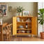 Armoire de rangement multifonctionnelle en acier avec tablette intérieure réglable et pieds réglables, 31,50 po x 15,75 po x 39,96 po, finition jaune