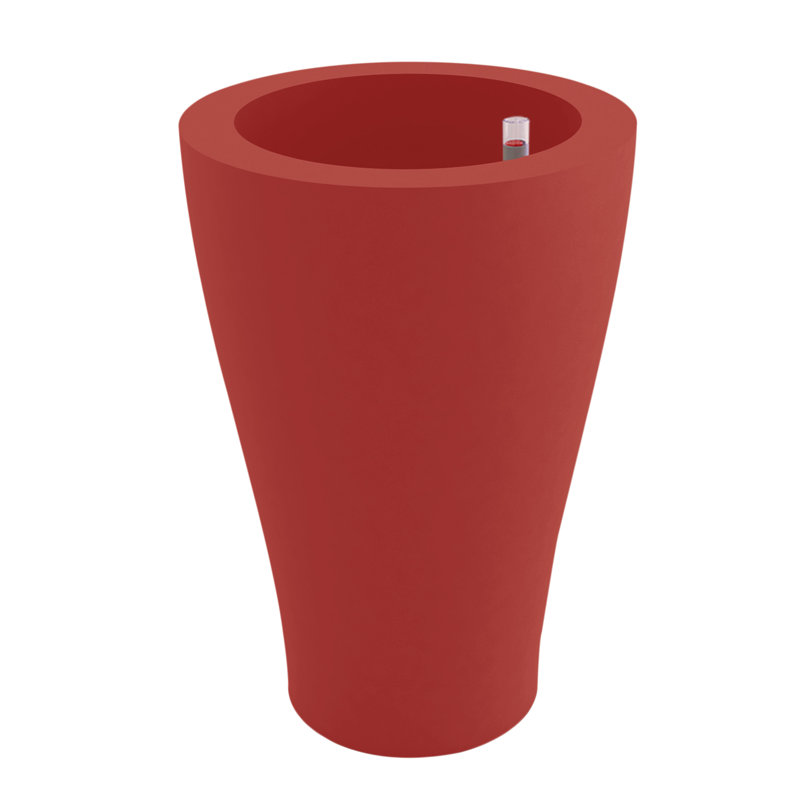 Curvada Resin Pot Planter, 39.25" H x 21.75" W x 21.75" D, Steel