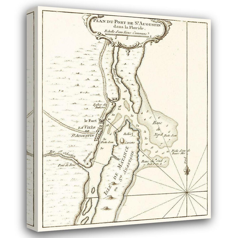 Lark Manor ™, toile tendue de la galerie Bellin, St Augustine, Floride, Bellin, 1764, H 35 po x l 28 po