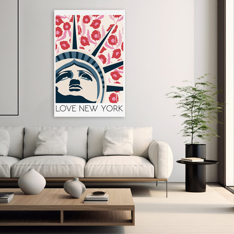 Style Mid-Century moderne et décontracté à New York, H 60 po x l 40 po