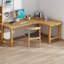 Bureau en bois massif en L Burlywood-1154244382-1154244371