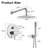 10 Inch Round Wall Mount Shower Faucet System Luxury Rainfall Shower Head with Rough-in Valve-58146939