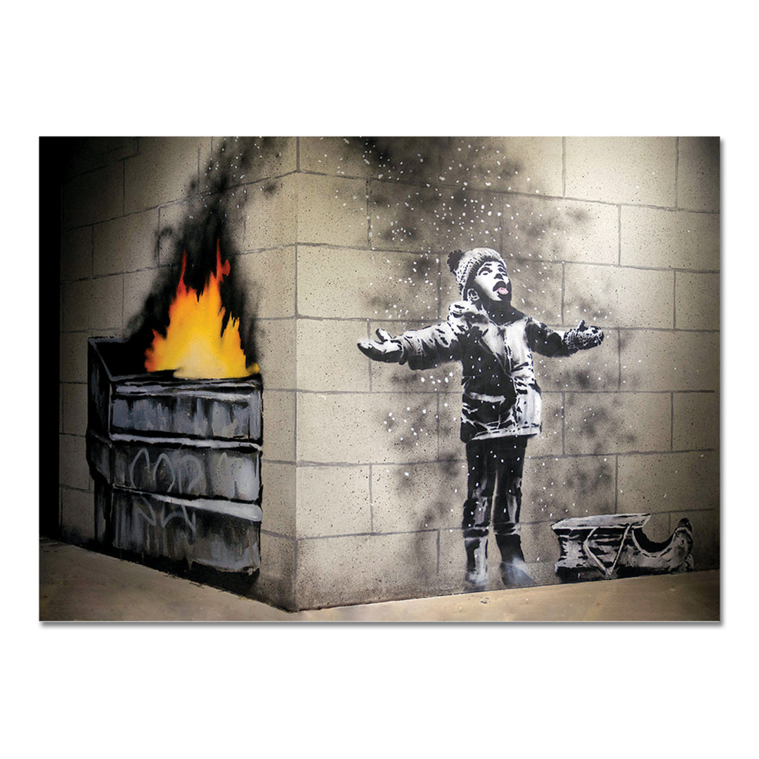 Leinwandbild Infermiera Supereroe von Banksy