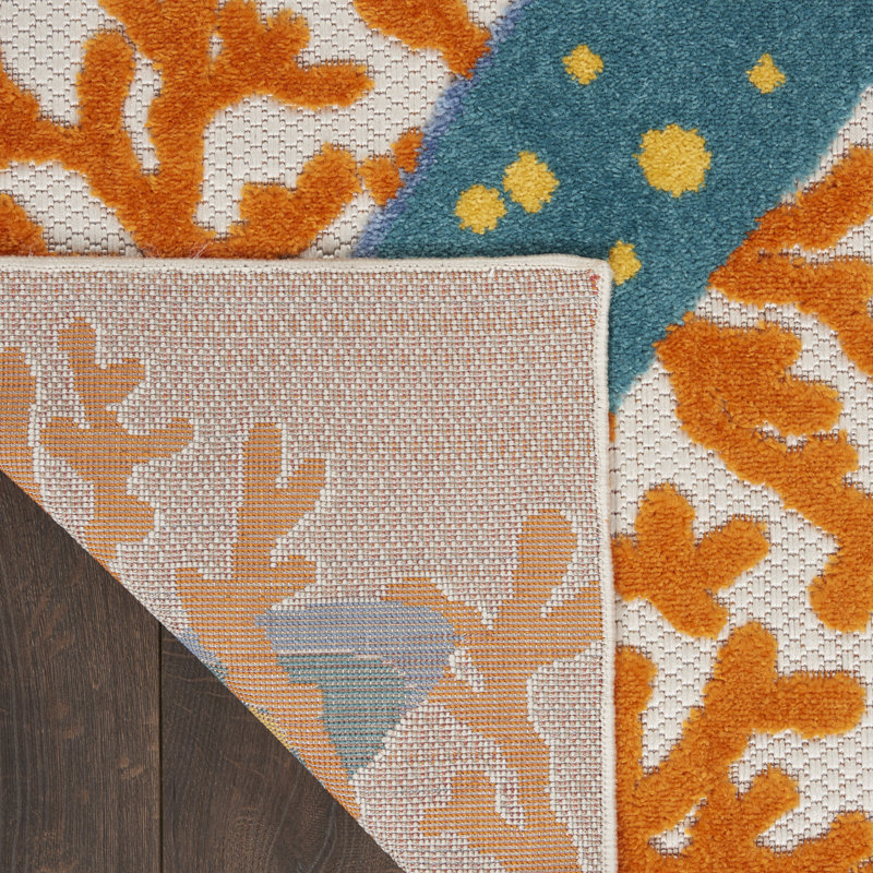 Tapis transitionnel multicolore Newton, Tapis de couloir 2 pi 3 po x 10 pi