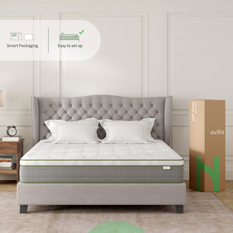 Matelas hybride moyen infusé de gel 10 po, Simple