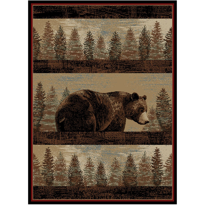 Charlas Animal Print Indoor Rug, Rectangle 2'3" x 3'3"