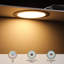 Luminaire encastré ultra-mince à DEL de 18 W et 8 pouces avec J-Box, lumière du jour mince à intensité variable de 2 700 K-110811245