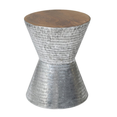 Table d'appoint industrielle Brigid - fabriquée à la main pour un charme industriel authentique