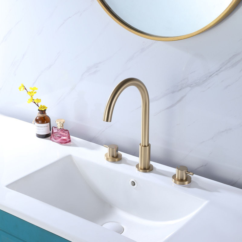 2-handle Bathroom Faucet, Gold