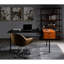Bibliothèque à 6 tablettes en chêne miel chaud et noir - Bibliothèque fonctionnelle confortable pour les objets décoratifs