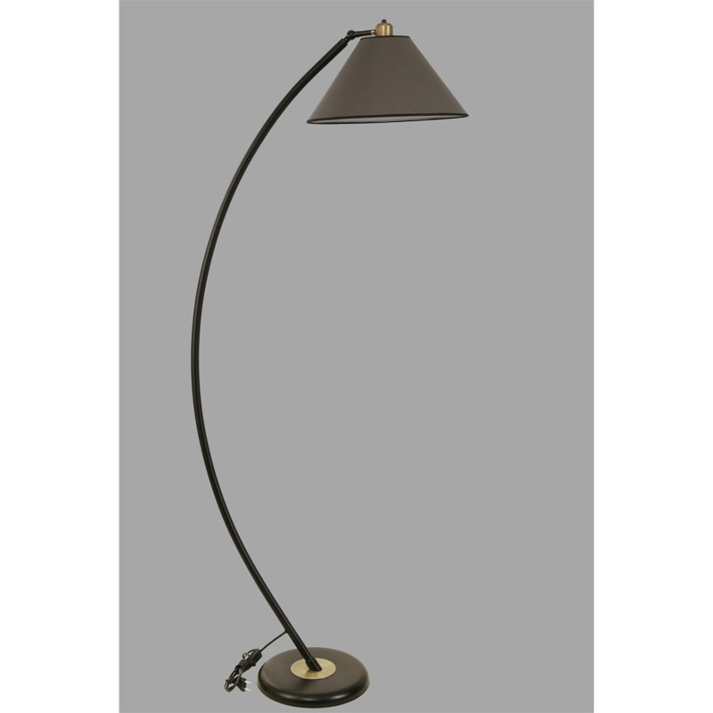 Luro Modern Adjustable Floor Lamp, Anthracite Metal Body, 67.0 inches Tall | E27 Socket, Max 60W | Durable Electrostatic Oven Dried Paint, 11.8 inches Leg Diameter | Stylish Lighting for Home & Office Décor
