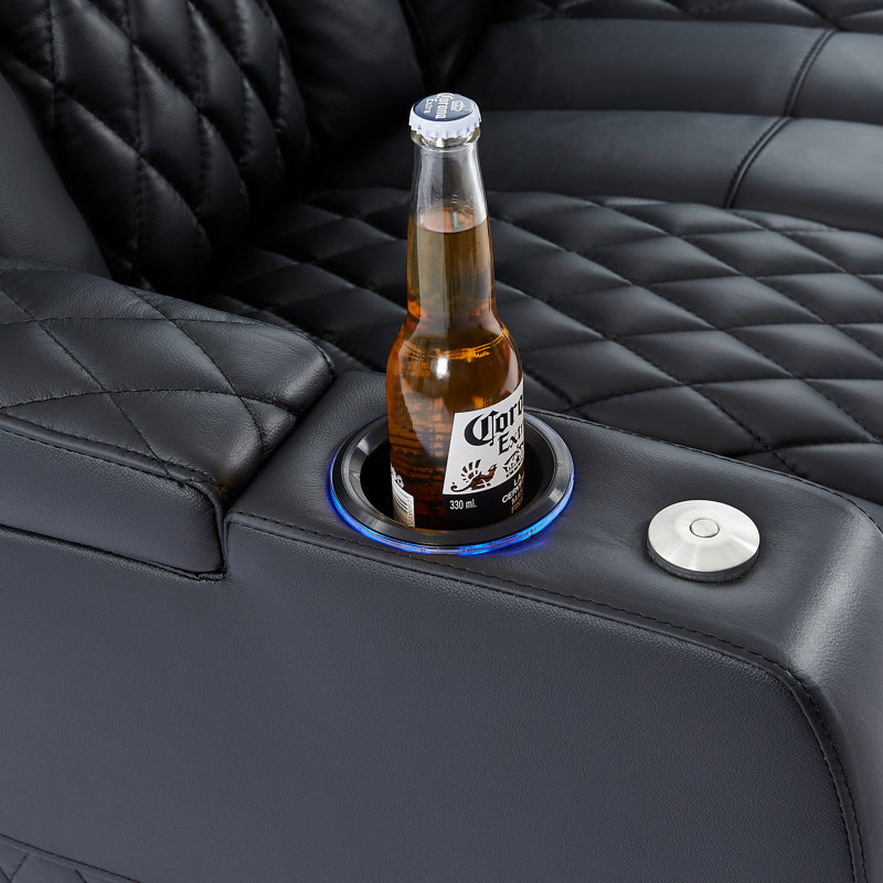 Fauteuil de cinéma inclinable Power Zero Gravity, Noir, noir, noir, noir