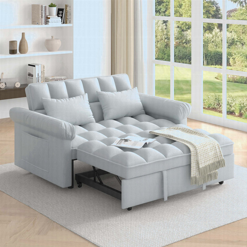 Canapé-lit avec lit escamotable Loveseats, Gris