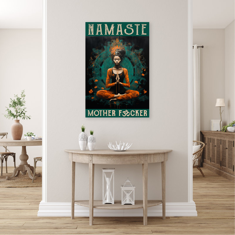 «Yoga Namaste Yoga Lover», impression sur toile tendue, H 36 po x l 24 po x P 1,25 po