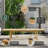 Anautica 13 Piece Teak Finish Outdoor Furniture Dining Set with Cushions-326382691-350260193