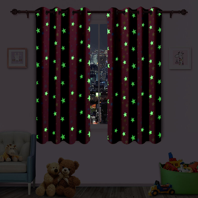 Manfull Room Darkening Curtain Pair, 167 W x 183 D cm