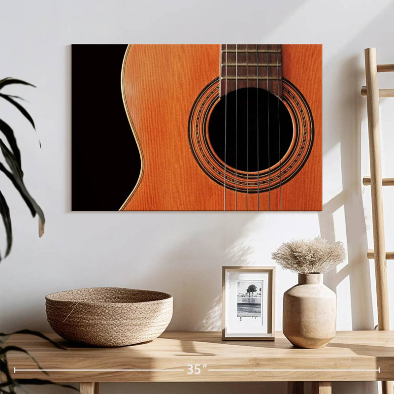 Guitare acoustique en bois Abarca, H 32 po x l 48 po