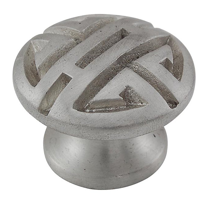Camesana Mushroom Knob, Satin Nickel, 1.25" H x 1.25" W x 0.875" D