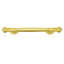 6” C TO C TOULOUSE PULL; LT. COLORADO TOPAZ CRYSTAL SATIN GOLD FINISH