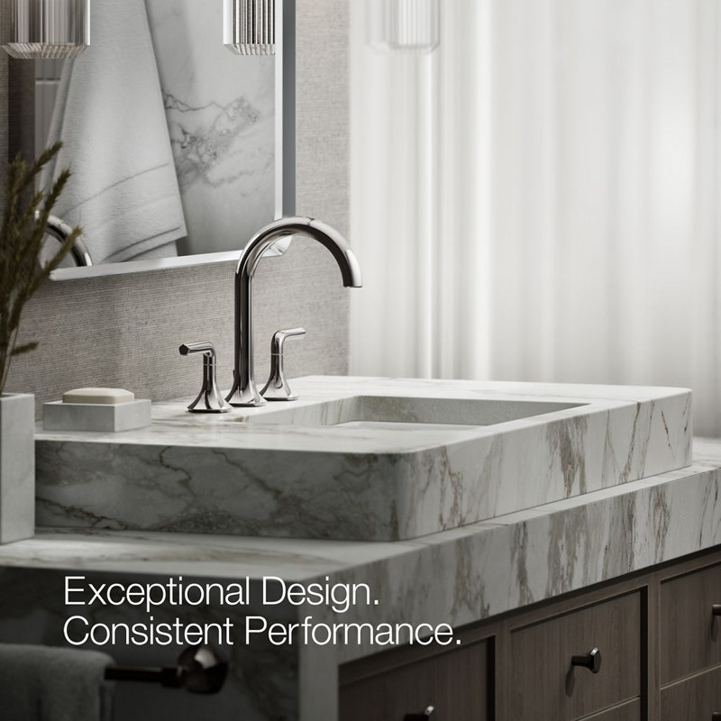 Occasion Single Hole Bathroom Faucet, Vibrant Titanium