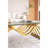 47" Modern Stainless Steel Rectangular Coffee Table