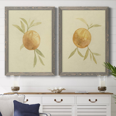 " Dappled Oranges I " 2 - Pieces