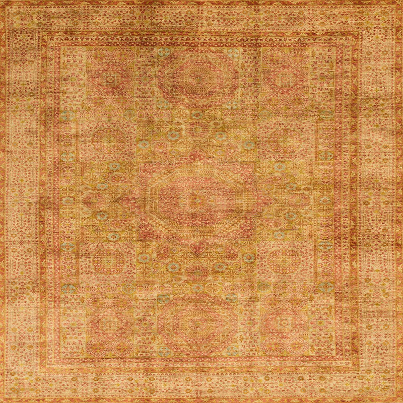 Abstract Indoor Rug, Square 4'