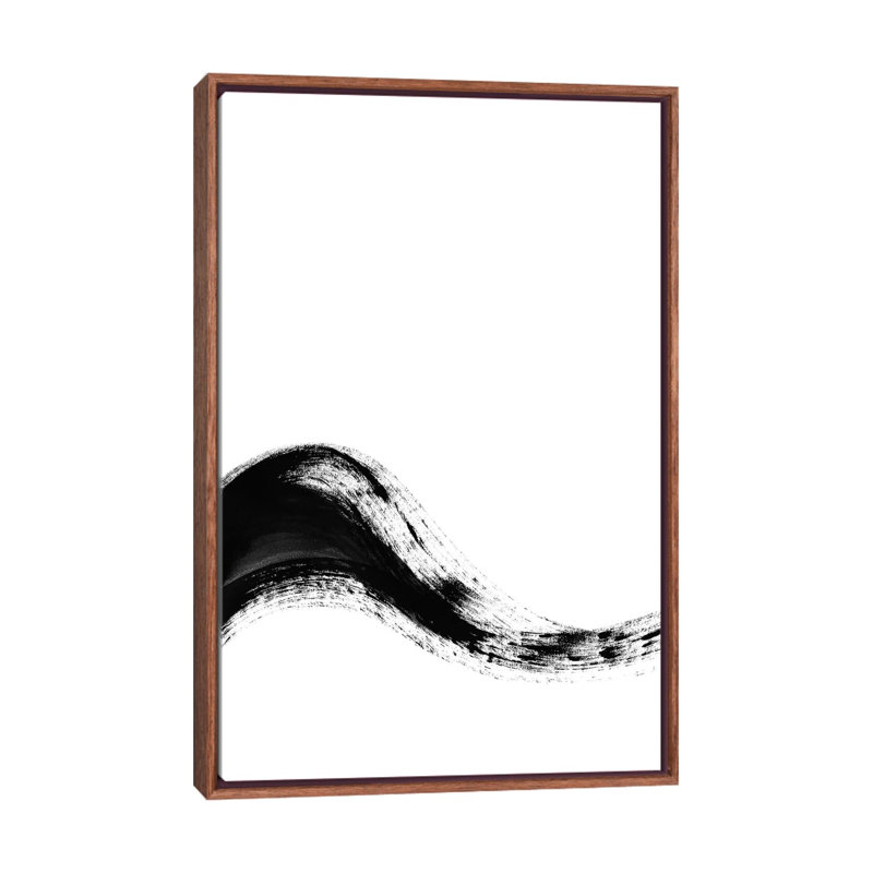 Motion No. 3 by Melissa Selmin - Painting on Canvas, 66.04 cm H x 45.72 cm W, Classic Brown Wood Framed