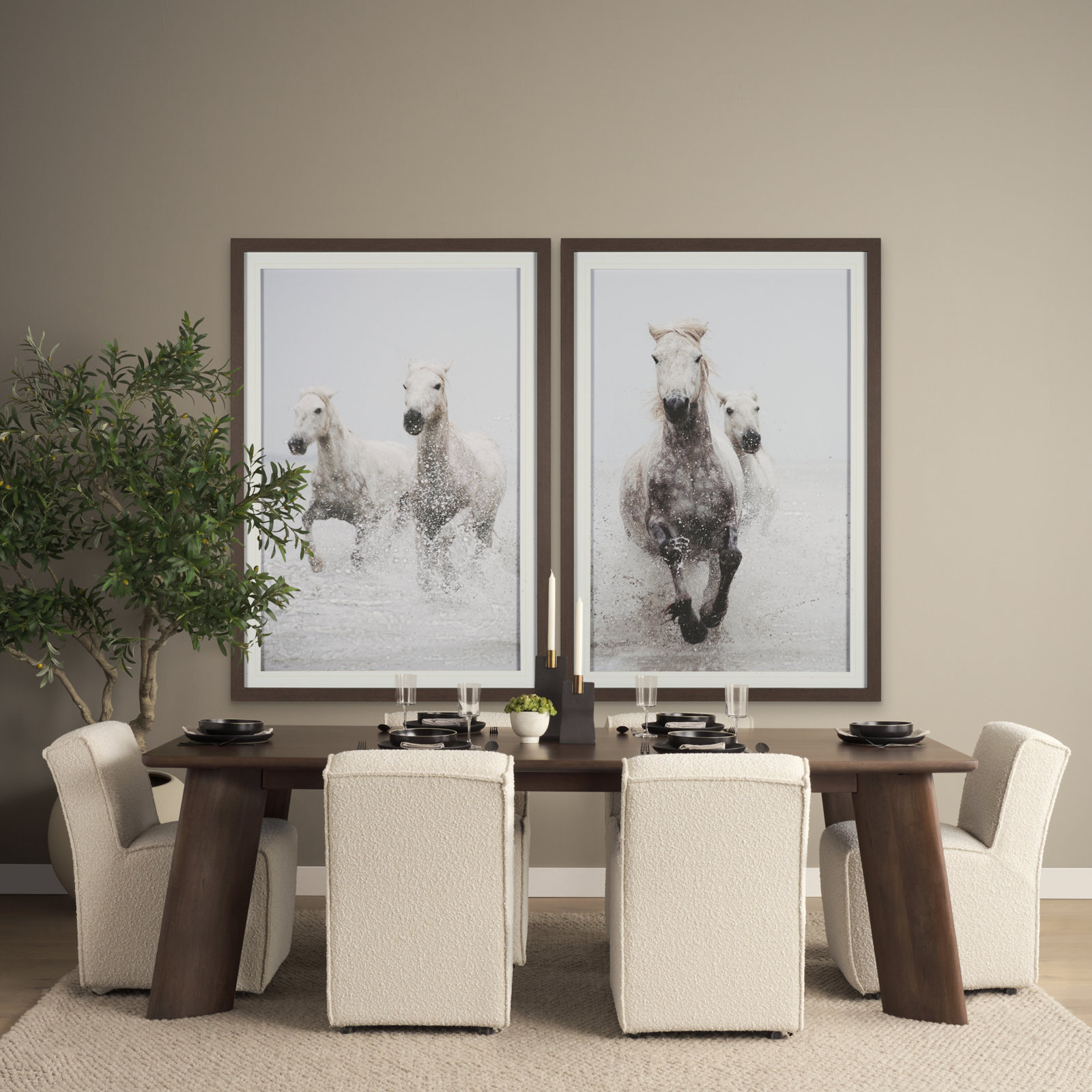 Niana Linen Upholstered Parsons Chair, Cream