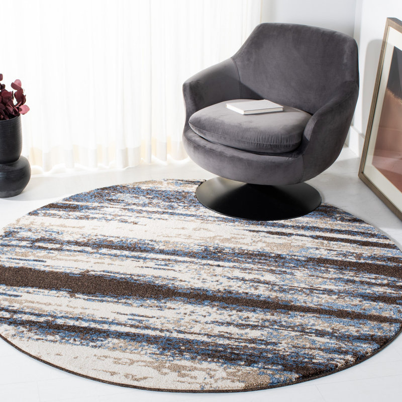 Hatsuye Performance Abstract Rug, Square 6'