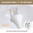 Modern Sleek Milky White Mushroom 3-light G9 End Table Lamp For Bedroom