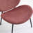 Mid-Century Style Chair, Comfortable Back Support, Walnut Frame, Fits Primary Living Space, 14.1 In. Package Width Modern Chair In Bean Paste Pink, High Sponge, Elegant Appearance, Home Decor-600619260