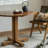 Walnut Round Solid Wood Dining table-1107693827