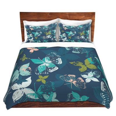 Ensemble de housse de couette papillons